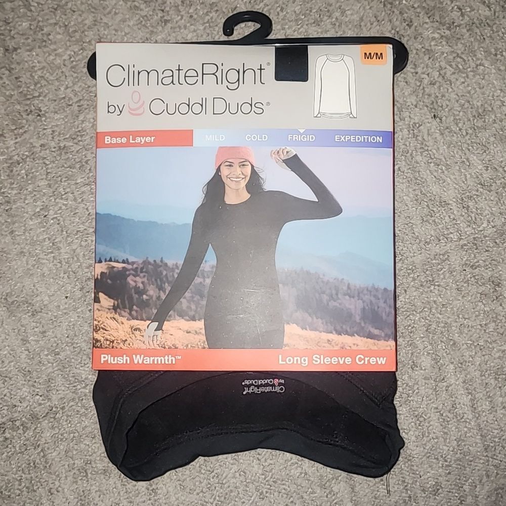 ClimateRight by Cuddl Duds Women's Warmth Base Later Top Size M